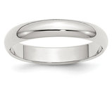 Men's 4mm Wedding Band Ring in Sterling Silver